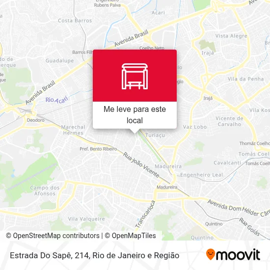 Estrada Do Sapê, 214 mapa