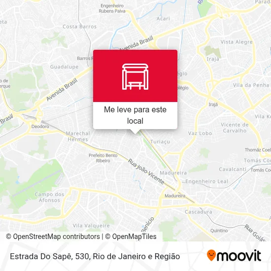 Estrada Do Sapê, 530 mapa