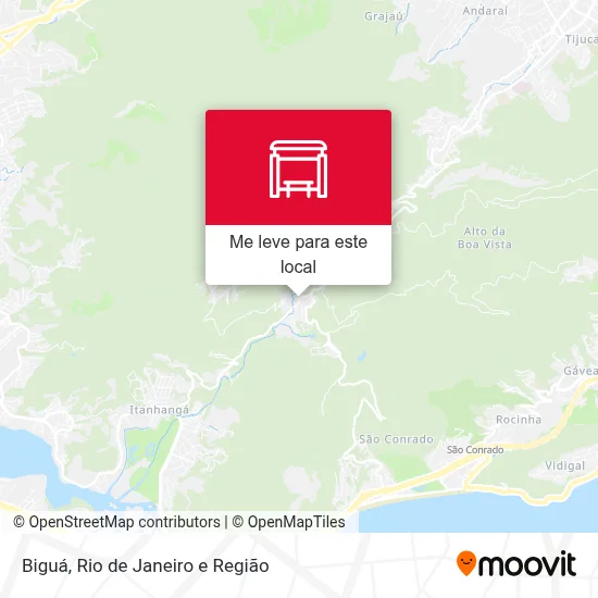 Biguá mapa