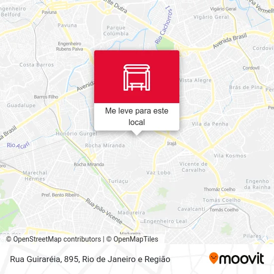 Rua Guiraréia, 895 mapa