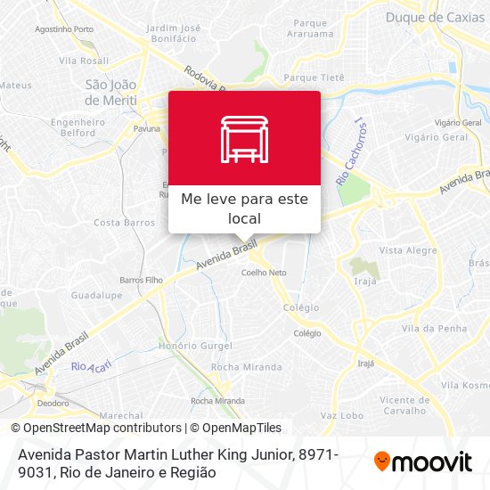 Avenida Pastor Martin Luther King Junior, 8971-9031 mapa