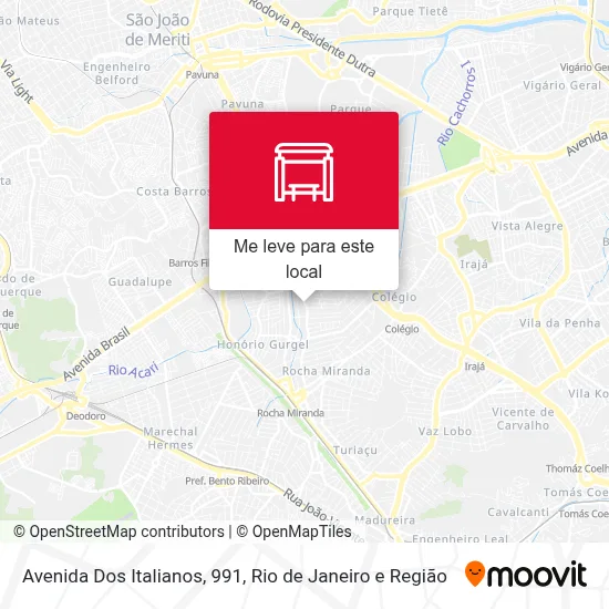 Avenida Dos Italianos, 991 mapa