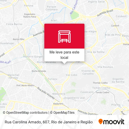 Rua Carolina Amado, 607 mapa