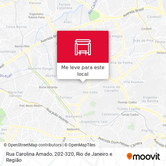 Rua Carolina Amado, 202-320 mapa