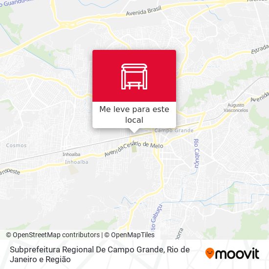Subprefeitura Regional De Campo Grande mapa