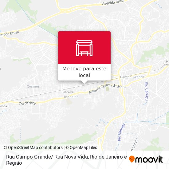Rua Campo Grande/ Rua Nova Vida mapa