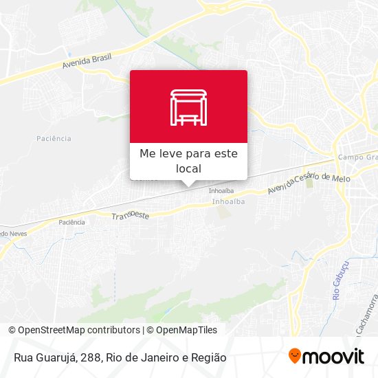 Rua Guarujá, 288 mapa