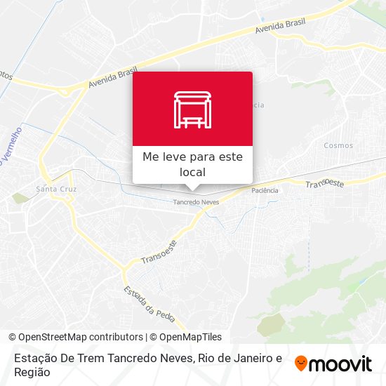 Estação De Trem Tancredo Neves mapa