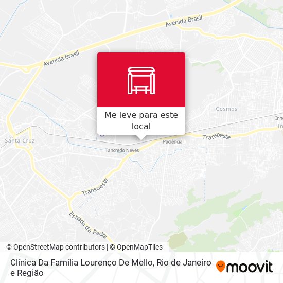 Clínica Da Família Lourenço De Mello mapa