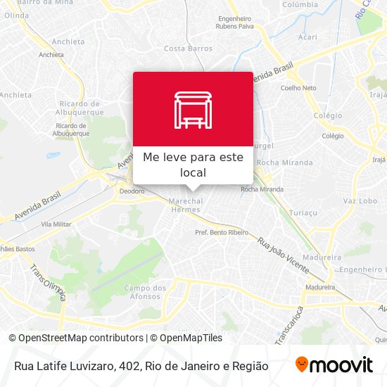Rua Latife Luvizaro, 402 mapa