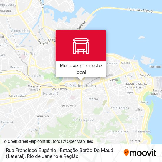 Rua Francisco Eugênio | Estação Barão De Mauá (Lateral) mapa