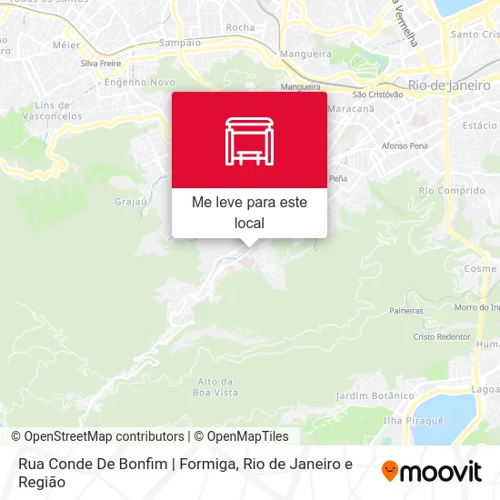 Rua Conde De Bonfim | Formiga mapa