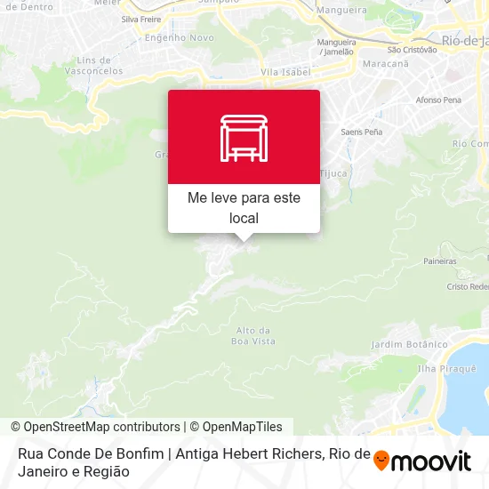 Rua Conde De Bonfim | Antiga Hebert Richers mapa