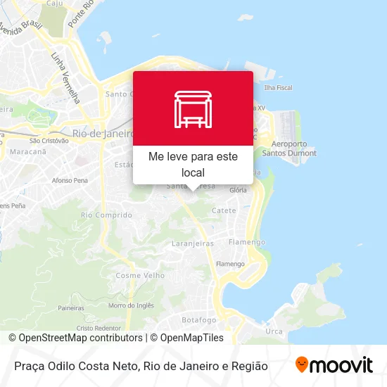 Praça Odilo Costa Neto mapa