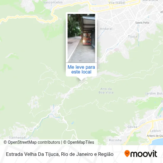 Estrada Velha Da Tijuca mapa