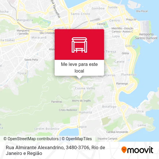 Rua Almirante Alexandrino, 3480-3706 mapa