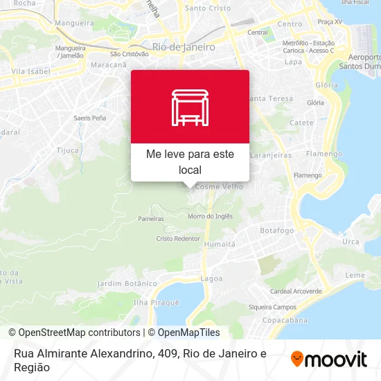 Rua Almirante Alexandrino, 409 mapa