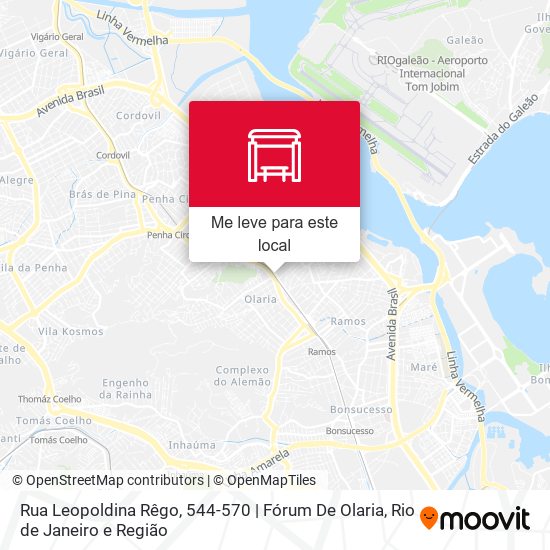 Rua Leopoldina Rêgo, 544-570 | Fórum De Olaria mapa