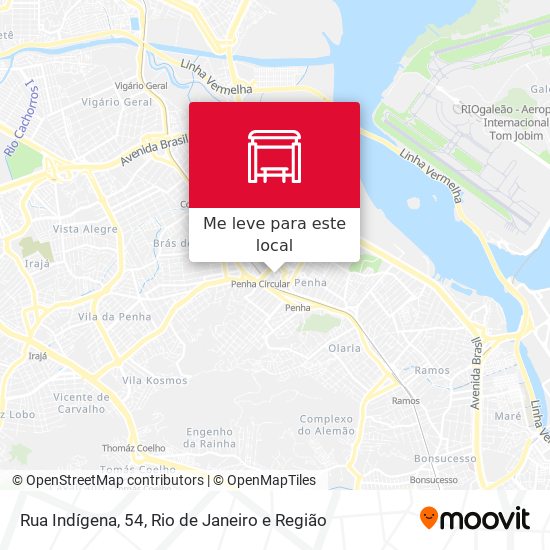 Rua Indígena, 54 mapa