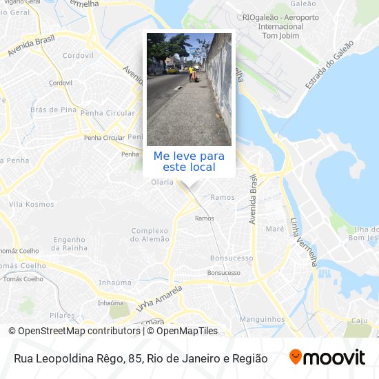 Rua Leopoldina Rêgo, 85 mapa