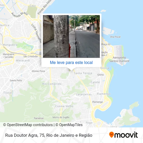 Rua Doutor Agra, 75 mapa
