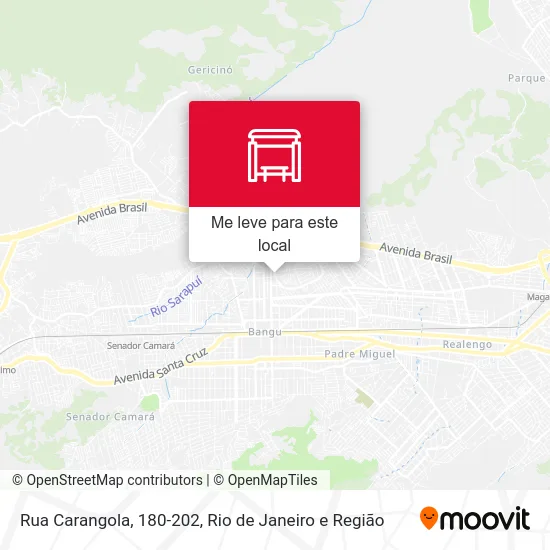 Rua Carangola, 180-202 mapa