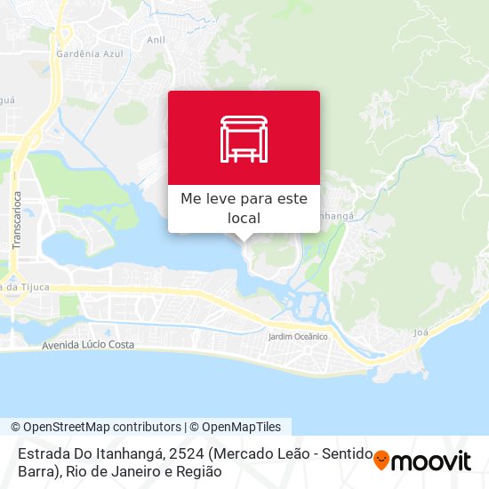Estrada Do Itanhangá, 2524 (Mercado Leão - Sentido Barra) mapa