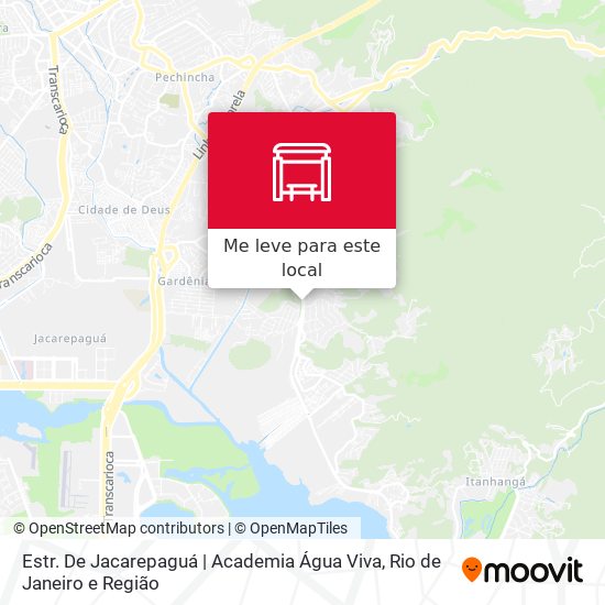 Estr. De Jacarepaguá | Academia Água Viva mapa