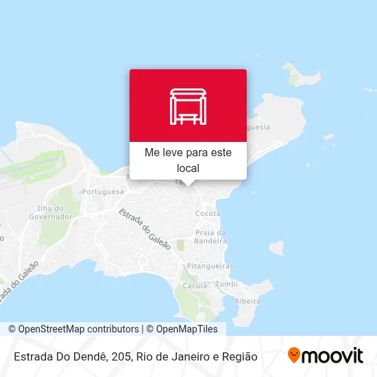 Estrada Do Dendê, 205 mapa