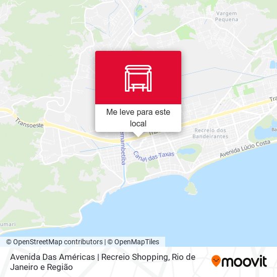 Avenida Das Américas | Recreio Shopping mapa