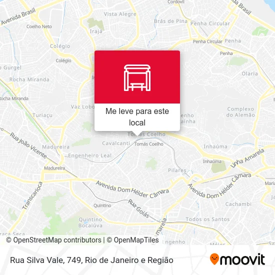Rua Silva Vale, 749 mapa