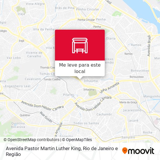 Avenida Pastor Martin Luther King mapa