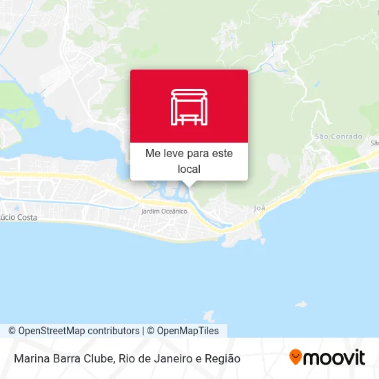 Marina Barra Clube mapa