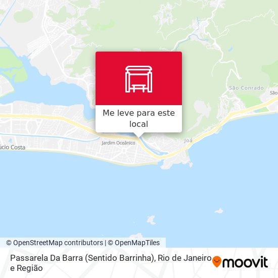 Passarela Da Barra (Sentido Barrinha) mapa