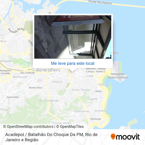 Acadepol / Batalhão Do Choque Da PM mapa