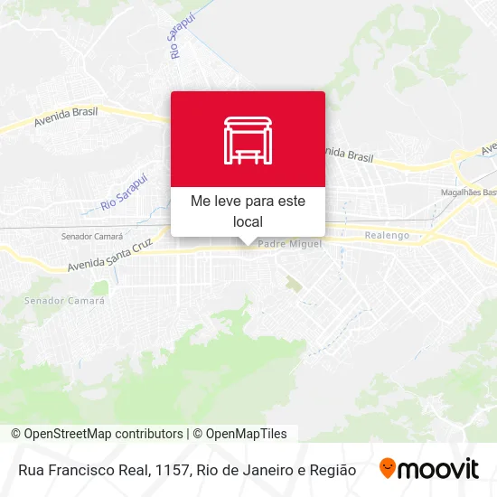 Rua Francisco Real, 1157 mapa