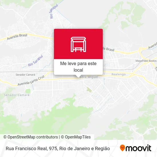 Rua Francisco Real, 975 mapa