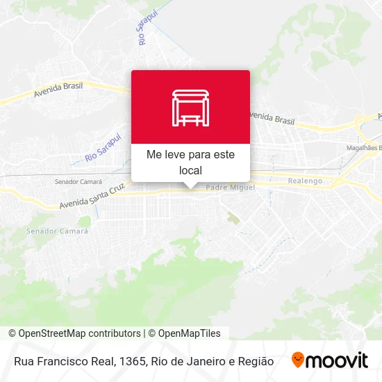 Rua Francisco Real, 1365 mapa