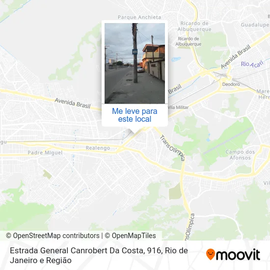 Estrada General Canrobert Da Costa, 916 mapa