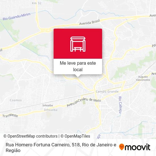 Rua Homero Fortuna Carneiro, 518 mapa