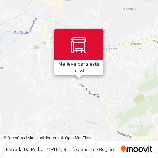 Estrada Da Pedra, 75-165 mapa