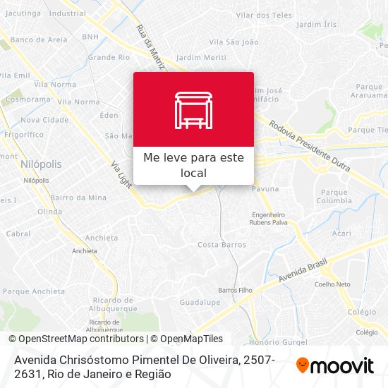 Avenida Chrisóstomo Pimentel De Oliveira, 2507-2631 mapa