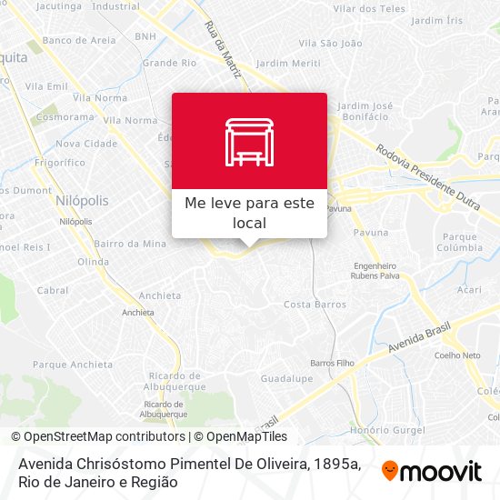 Avenida Chrisóstomo Pimentel De Oliveira, 1895a mapa