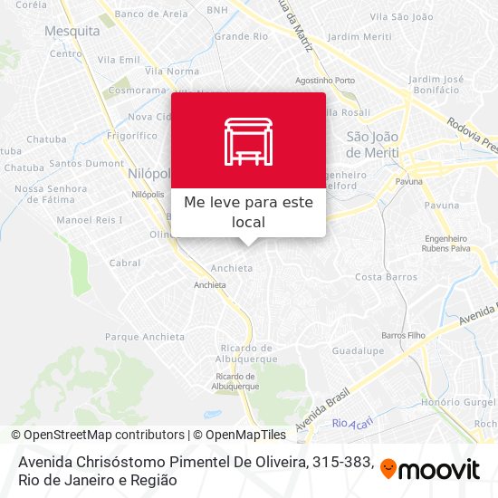 Avenida Chrisóstomo Pimentel De Oliveira, 315-383 mapa
