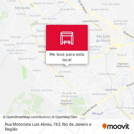 Rua Motorista Luís Abreu, 763 mapa