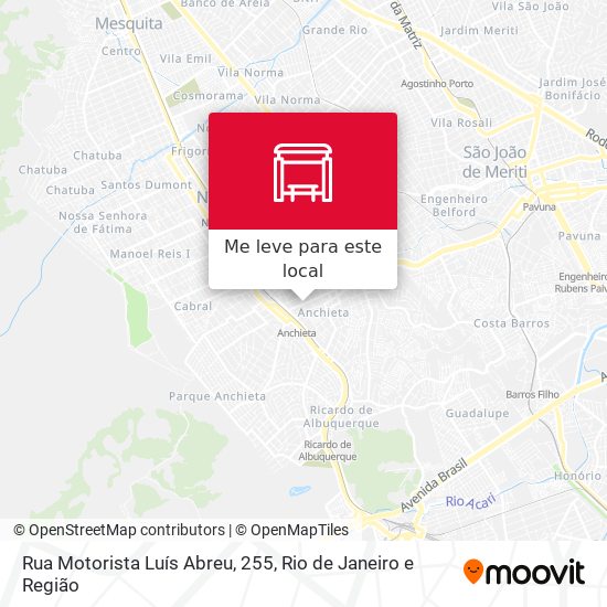 Rua Motorista Luís Abreu, 255 mapa