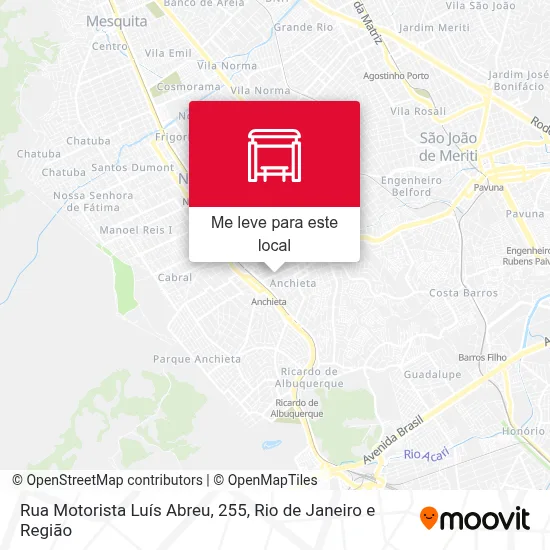 Rua Motorista Luís Abreu, 255 mapa
