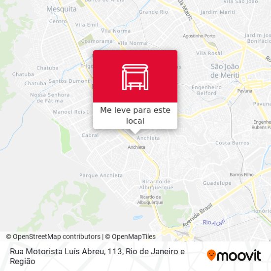 Rua Motorista Luís Abreu, 113 mapa