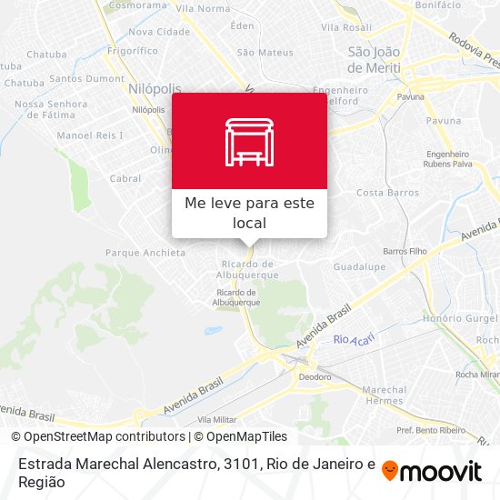 Estrada Marechal Alencastro, 3101 mapa