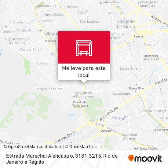Estrada Marechal Alencastro, 3181-3215 mapa